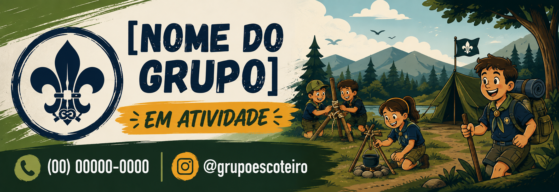 Exemplo de banner para atividades externas